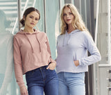 JUST HOODS GIRLIE CROPPED HOODIE