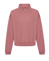 WOMEN'S CROPPED 1/4 ZIP SWEAT