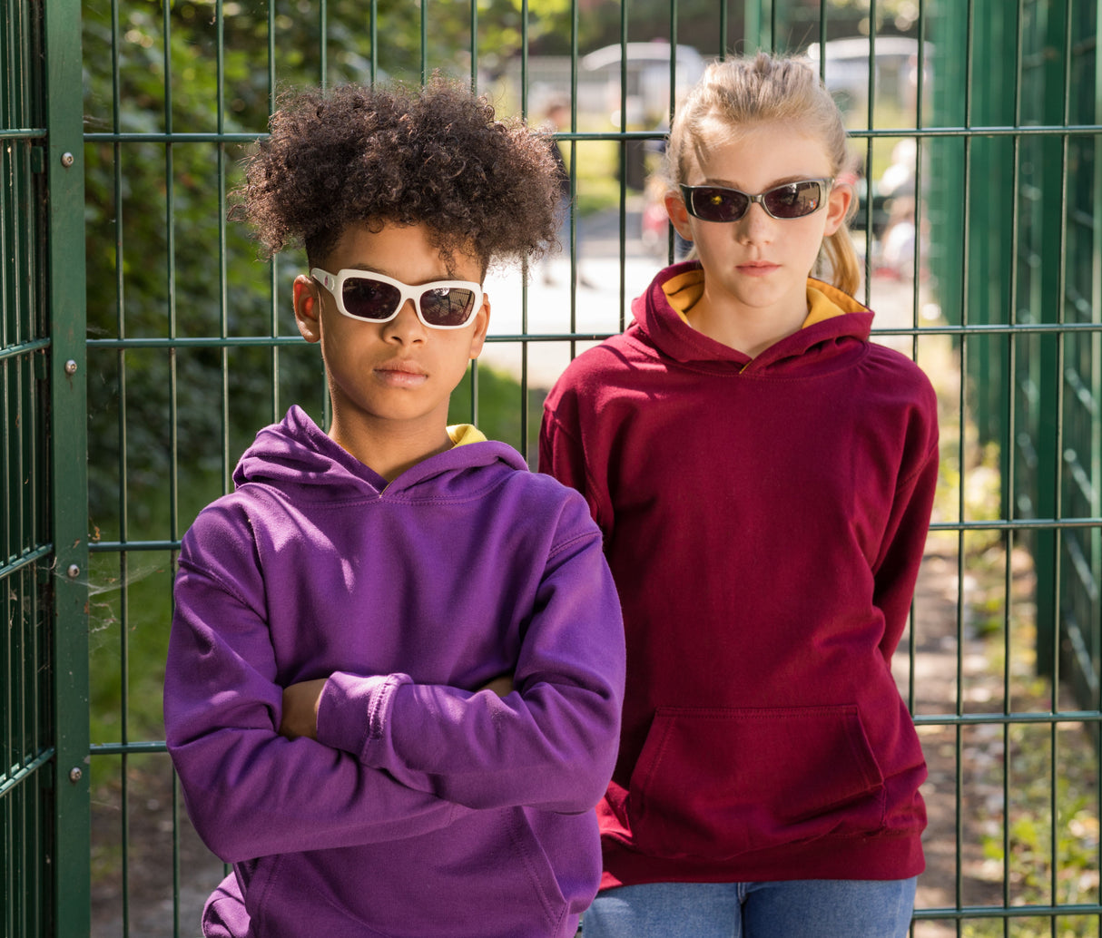 JUST HOODS KIDS VARSITY HOODIE