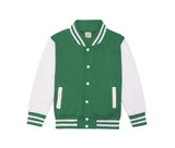 JUST HOODS KIDS VARSITY JACKET