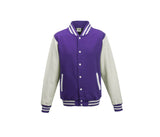 JUST HOODS KIDS VARSITY JACKET