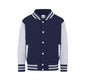 JUST HOODS KIDS VARSITY JACKET