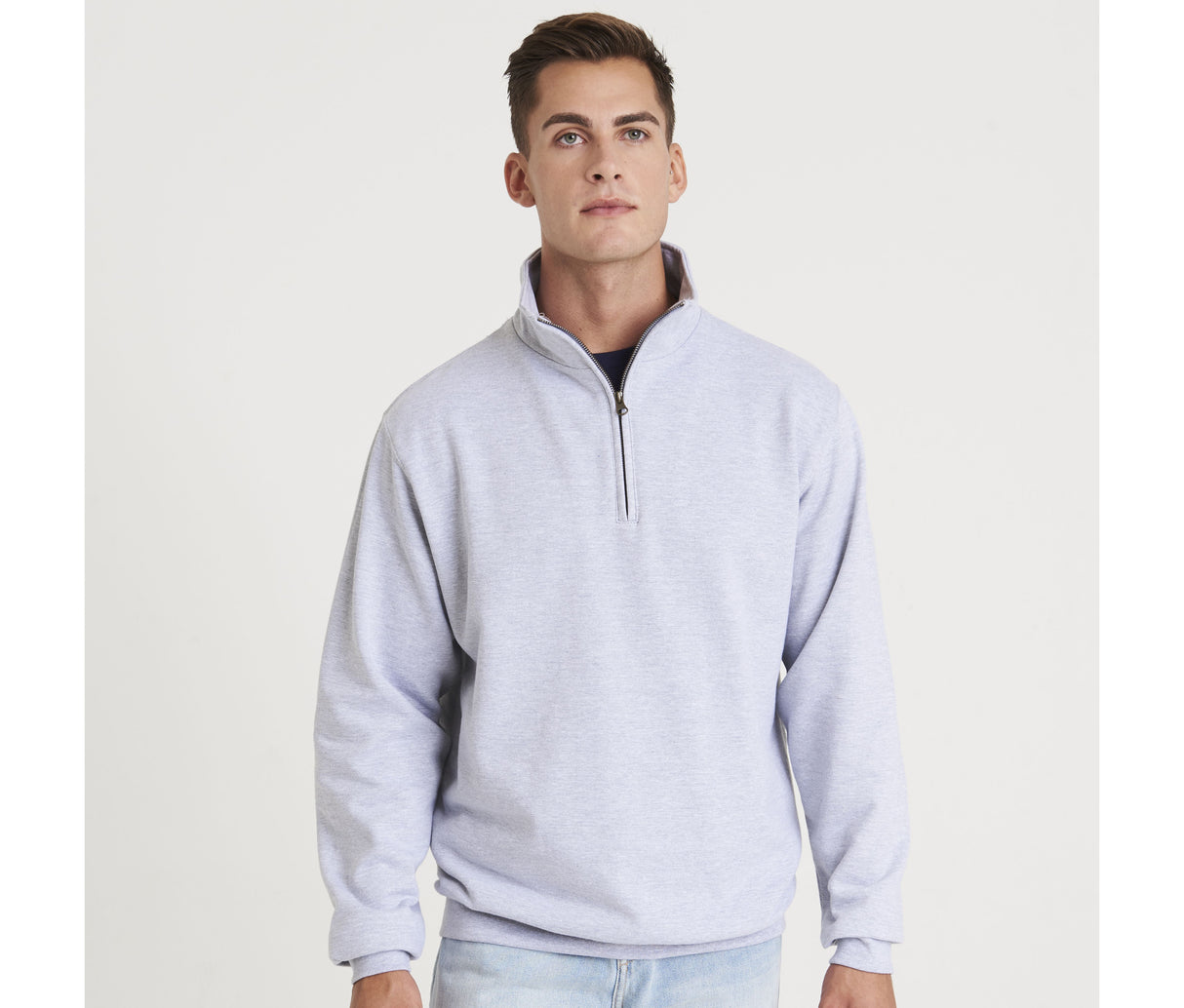 JUST HOODS SOPHOMORE 1/4 ZIP SWEAT