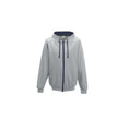 JUST HOODS VARSITY ZIP-UP HOODIE