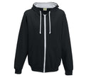 JUST HOODS VARSITY ZIP-UP HOODIE