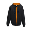 JUST HOODS VARSITY ZIP-UP HOODIE