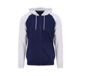JUST HOODS BASEBALL ZIP HOODIE