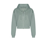 JUST HOODS WOMEN'S FASHION CROPPED ZOODIE