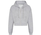 JUST HOODS WOMEN'S FASHION CROPPED ZOODIE