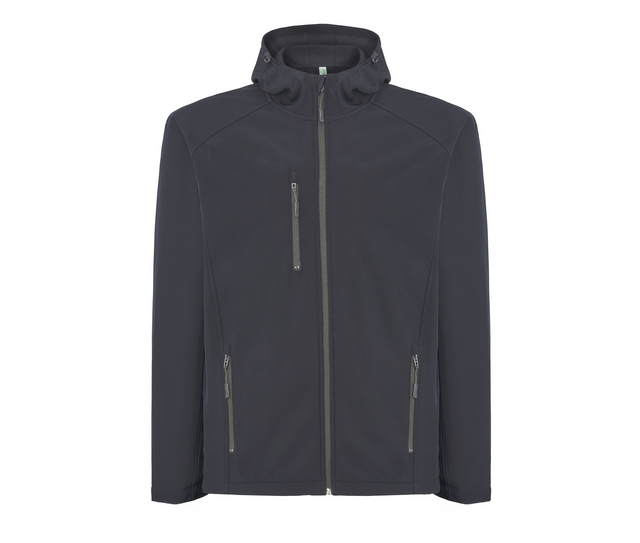 FULL ZIP SOFTSHELL JACKET HOODED