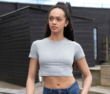 JUST T'S WOMEN'S TRI-BLEND CROPPED T