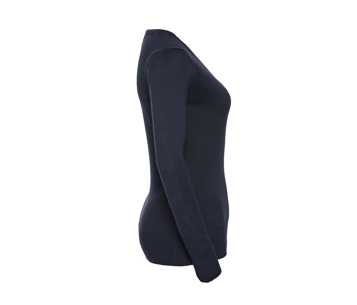 LADIES' V-NECK KNITTED SWEATER