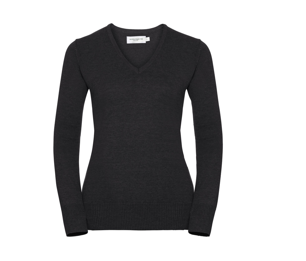 LADIES' V-NECK KNITTED SWEATER