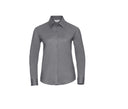 RUSSELL COLLECTION LADIES' LONG SLEEVE TAILORED OXFORD SHIRT