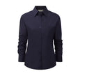 RUSSELL COLLECTION LADIES' LONG SLEEVE CLASSIC POLYCOTTON POPLIN SHIRT