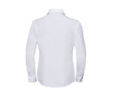 RUSSELL COLLECTION LADIES' LONG SLEEVE CLASSIC POLYCOTTON POPLIN SHIRT