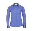 RUSSELL COLLECTION LADIES' LONG SLEEVE CLASSIC POLYCOTTON POPLIN SHIRT