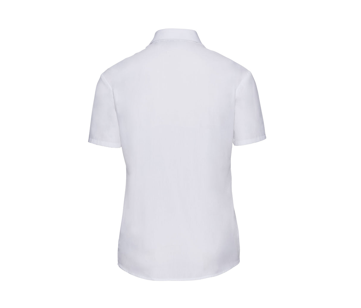 RUSSELL COLLECTION LADIES' SHORT SLEEVE CLASSIC POLYCOTTON POPLIN SHIRT