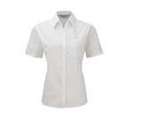 LADIES' SHORT SLEEVE CLASSIC POLYCOTTON POPLIN SHIRT