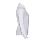 RUSSELL COLLECTION LADIES' LONG SLEEVE CLASSIC PURE COTTON POPLIN SHIRT