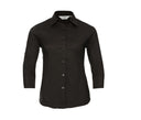 RUSSELL COLLECTION LADIES' 3/4 SLEEVE FITTED STRETCH SHIRT