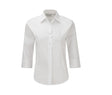 LADIES' 3/4 SLEEVE FITTED STRETCH SHIRT