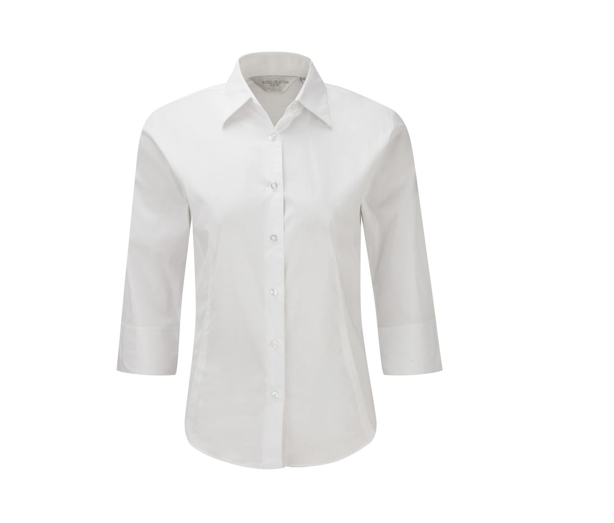 LADIES' 3/4 SLEEVE FITTED STRETCH SHIRT
