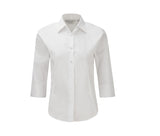 LADIES' 3/4 SLEEVE FITTED STRETCH SHIRT