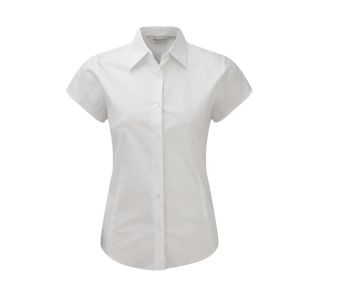 LADIES' SHORT SLEEVE FITTED STRETCH SHIRT