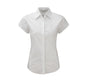 LADIES' SHORT SLEEVE FITTED STRETCH SHIRT