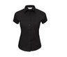 RUSSELL COLLECTION LADIES' SHORT SLEEVE FITTED STRETCH SHIRT