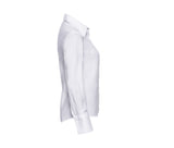 RUSSELL COLLECTION LADIES' LONG SLEEVE TAILORED ULTIMATE NON-IRON SHIRT