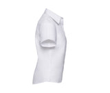 RUSSELL COLLECTION LADIES' SHORT SLEEVE TAILORED ULTIMATE NON-IRON SHIRT