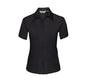 RUSSELL COLLECTION LADIES' SHORT SLEEVE TAILORED ULTIMATE NON-IRON SHIRT