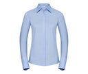 RUSSELL COLLECTION LADIES' LONG SLEEVE FITTED ULTIMATE STRETCH SHIRT