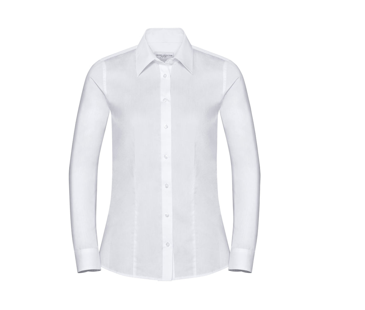 LADIES' LONG SLEEVE TAILORED HERRINGBONE SHIRT