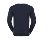 RUSSELL MEN'S V-NECK KNITTED PULLOVER