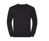 RUSSELL MEN'S V-NECK KNITTED PULLOVER
