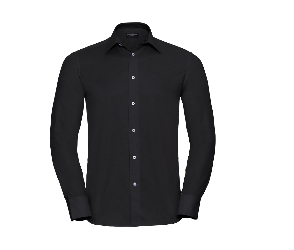 RUSSELL COLLECTION MEN'S LONG SLEEVE TAILORED OXFORD SHIRT
