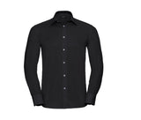 RUSSELL COLLECTION MEN'S LONG SLEEVE TAILORED OXFORD SHIRT
