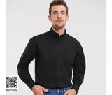 RUSSELL COLLECTION MEN'S LONG SLEEVE CLASSIC OXFORD SHIRT