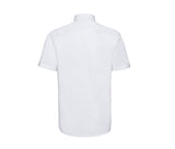 RUSSELL COLLECTION MEN'S SHORT SLEEVE CLASSIC OXFORD SHIRT