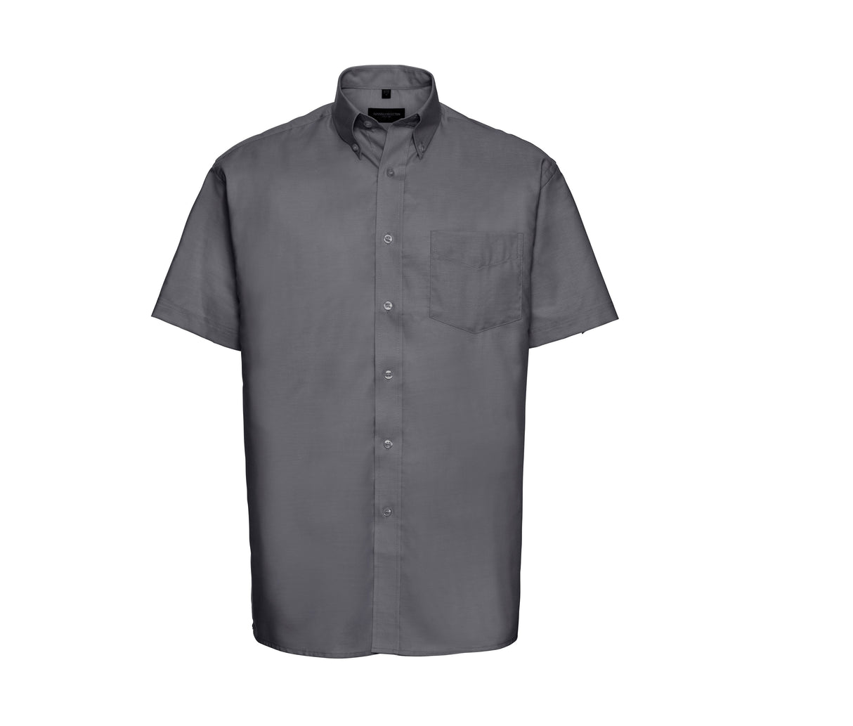 RUSSELL COLLECTION MEN'S SHORT SLEEVE CLASSIC OXFORD SHIRT