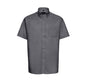 RUSSELL COLLECTION MEN'S SHORT SLEEVE CLASSIC OXFORD SHIRT