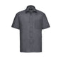 RUSSELL COLLECTION MEN'S SHORT SLEEVE CLASSIC POLYCOTTON POPLIN SHIRT