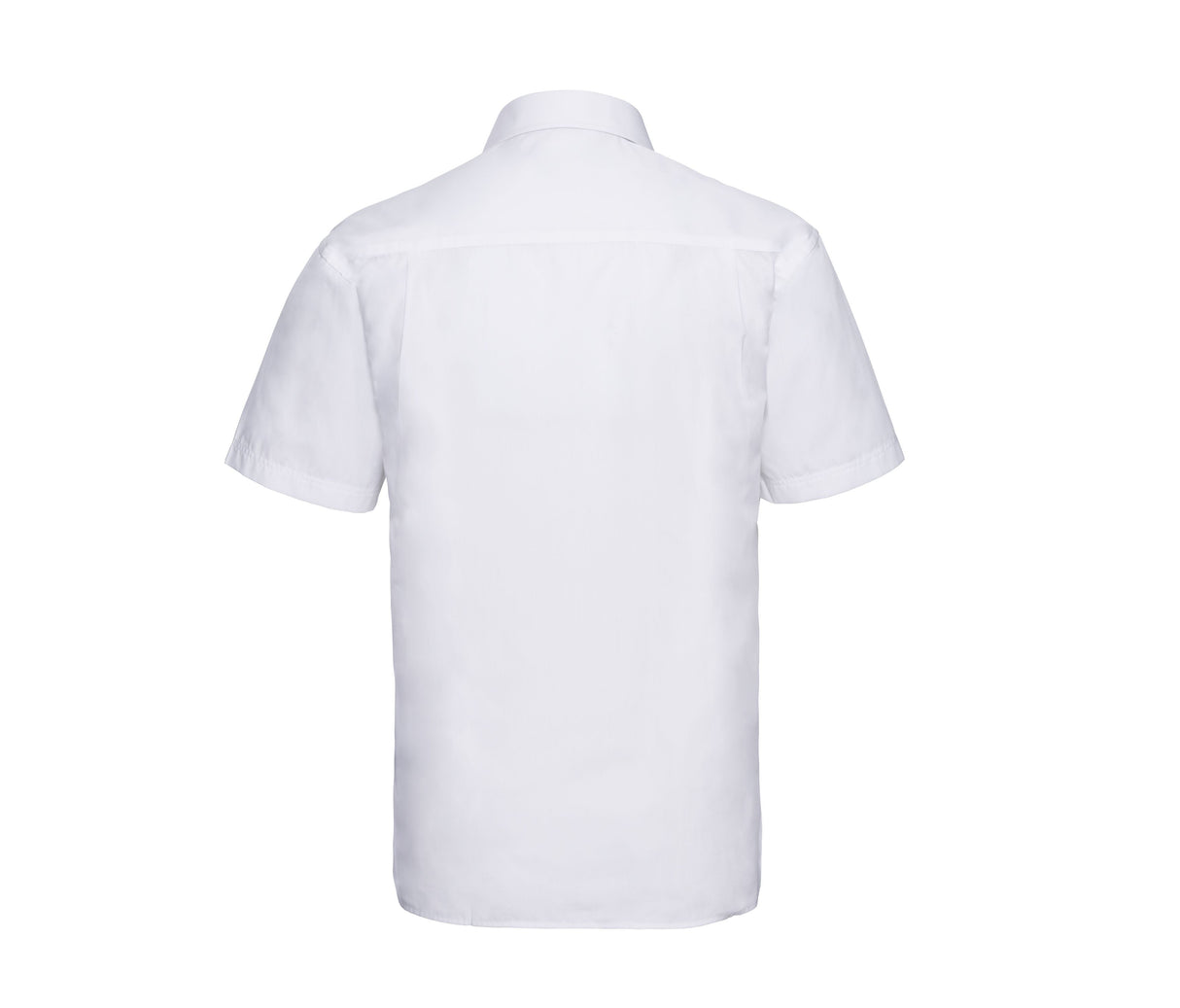 RUSSELL COLLECTION MEN'S SHORT SLEEVE CLASSIC POLYCOTTON POPLIN SHIRT