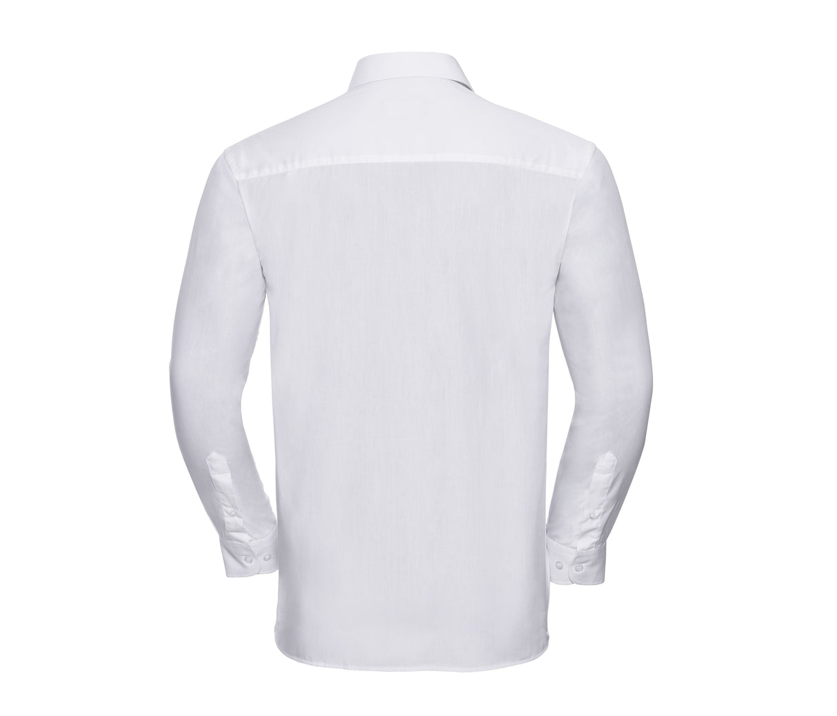 RUSSELL COLLECTION MEN'S LONG SLEEVE CLASSIC PURE COTTON POPLIN SHIRT