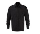 RUSSELL COLLECTION MEN'S LONG SLEEVE CLASSIC PURE COTTON POPLIN SHIRT