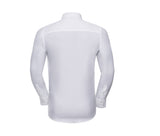 RUSSELL COLLECTION MEN'S LONG SLEEVE FITTED STRETCH SHIRT