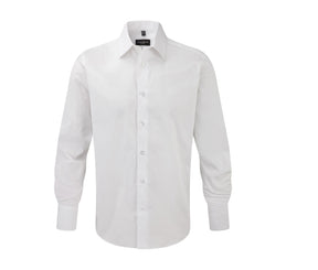 MEN'S LONG SLEEVE FITTED STRETCH SHIRT
